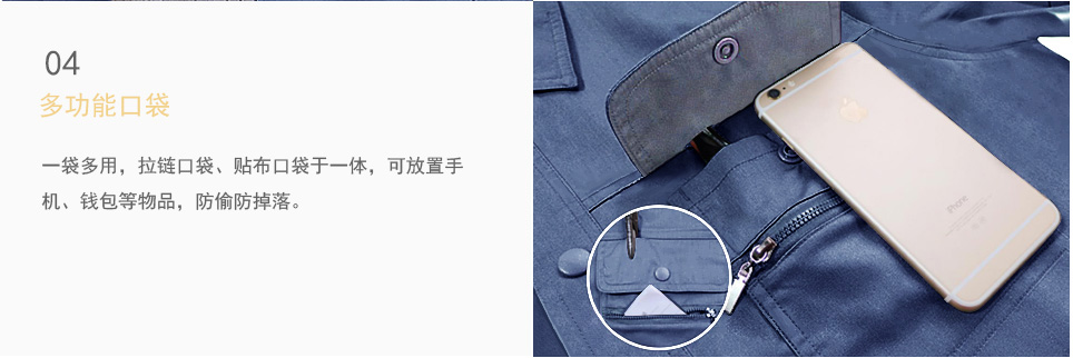 電子廠防靜電工作服多功能口袋