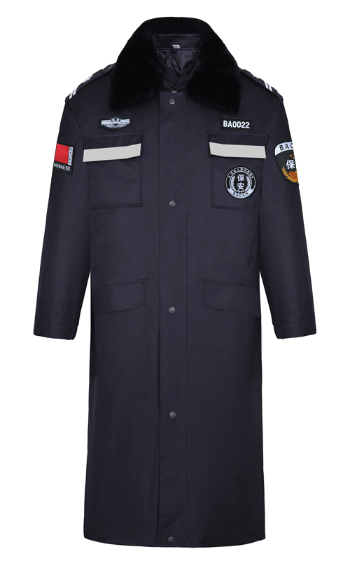 保安冬季反光標(biāo)志棉服